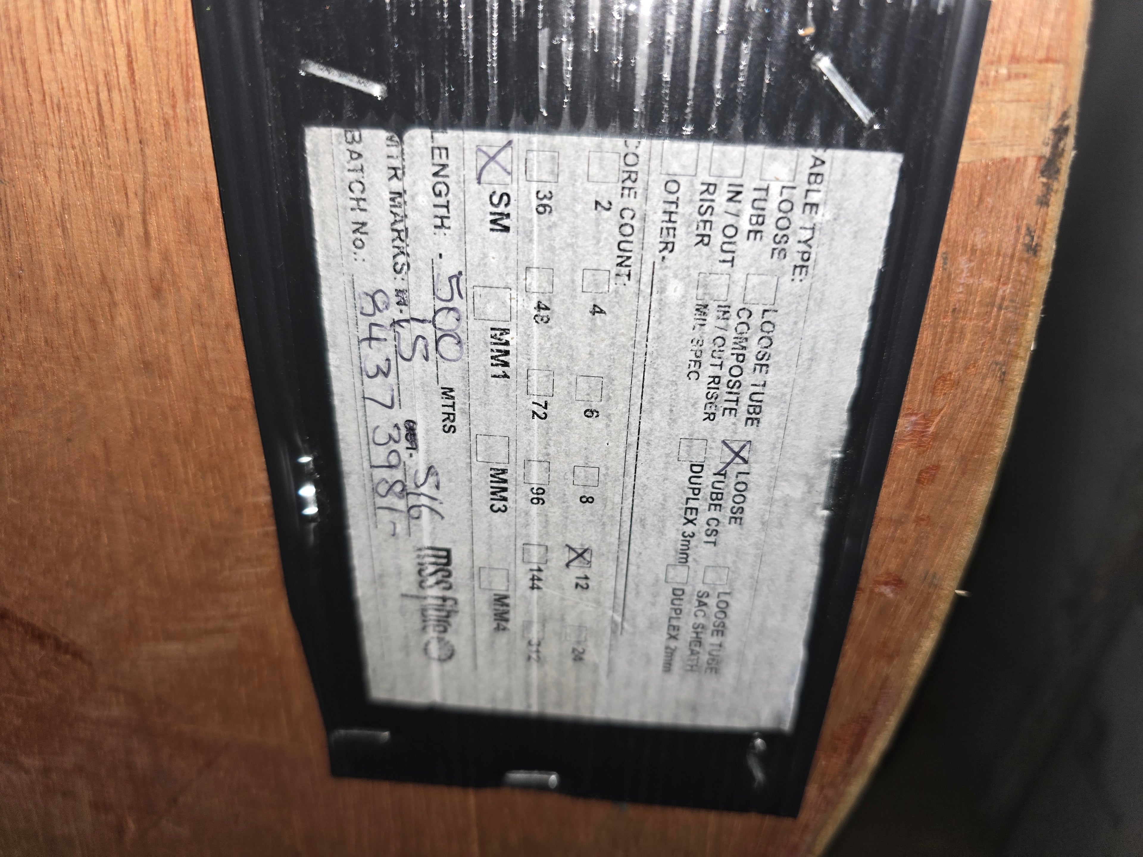 Fireboptic cable 500m