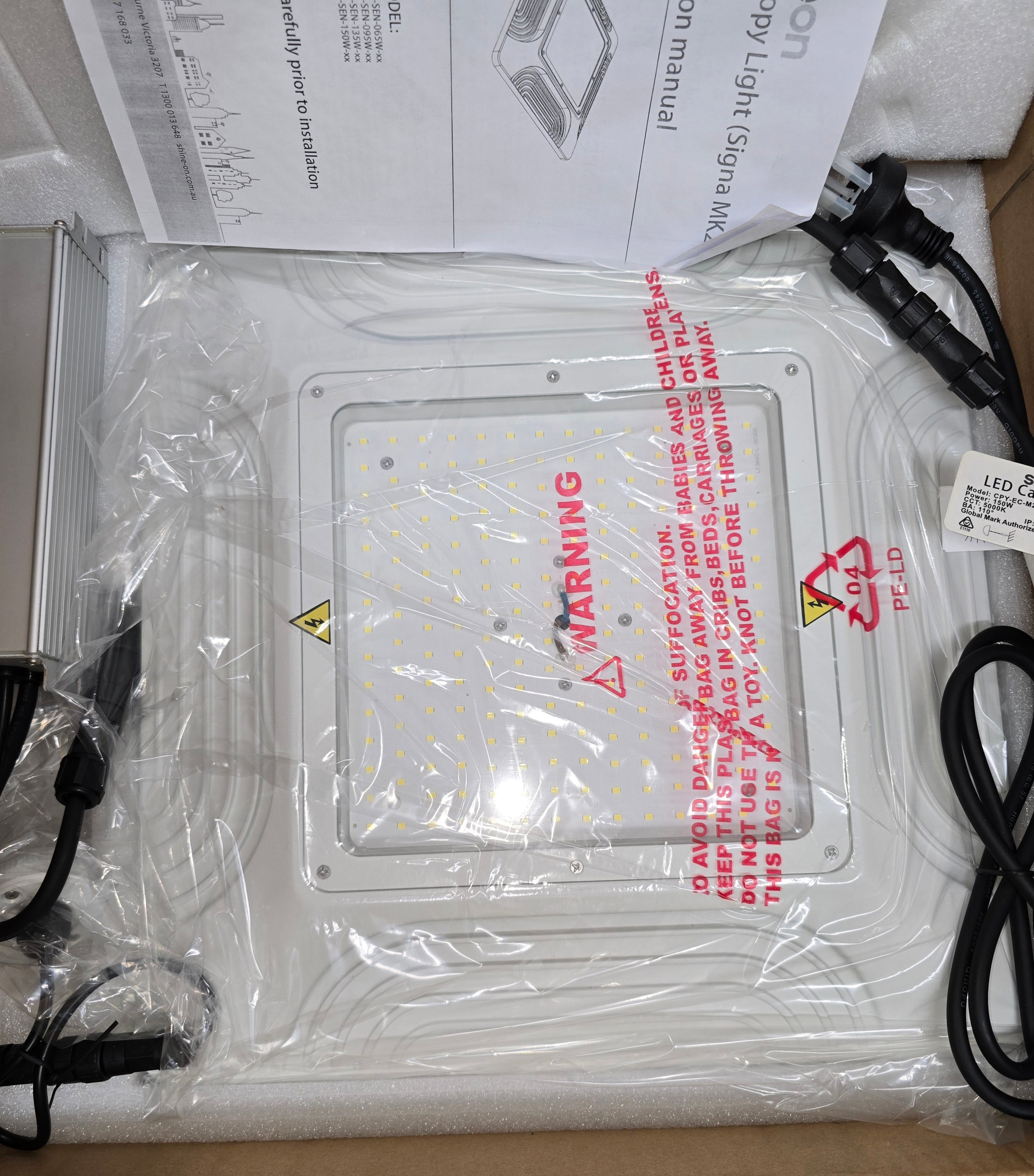 Shine On LED Canopy Lights (SIGNA MK2) 150W 5000K