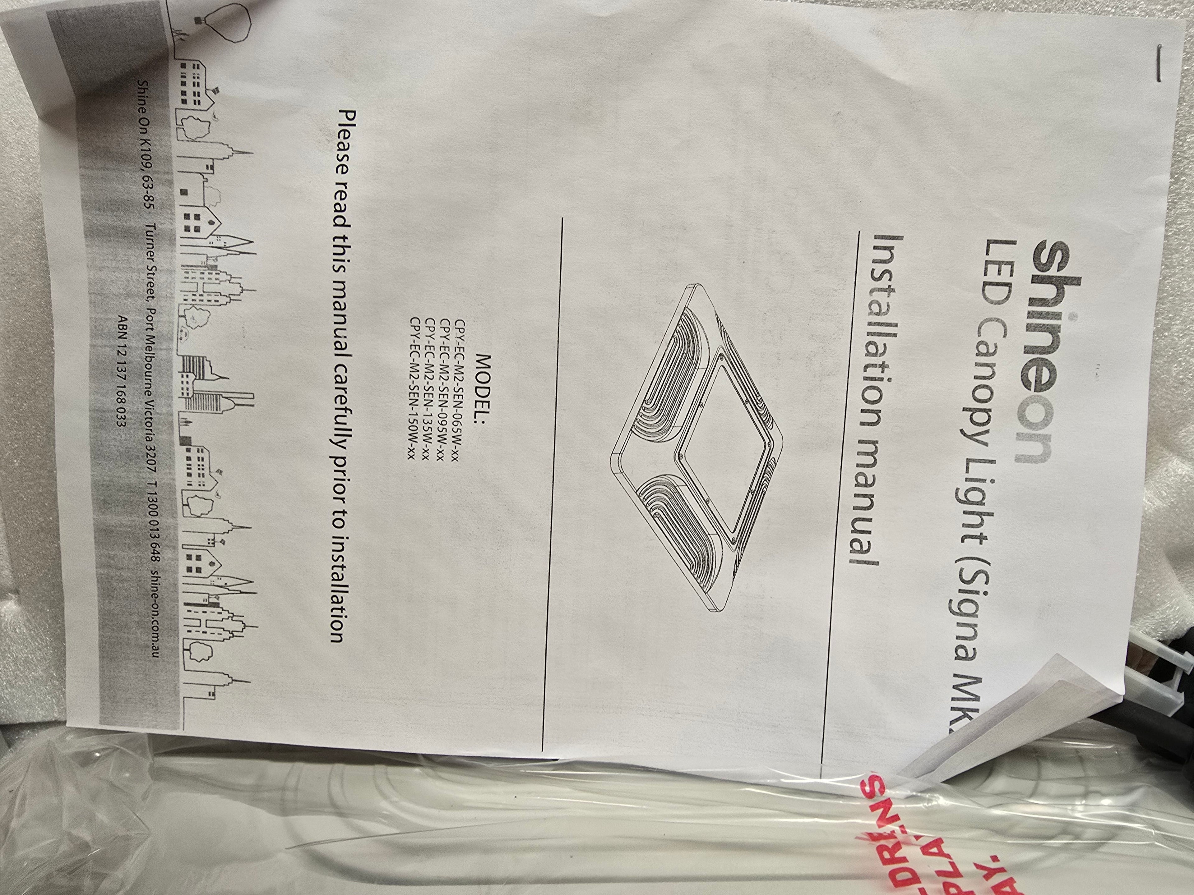 Shine On LED Canopy Lights (SIGNA MK2) 150W 5000K