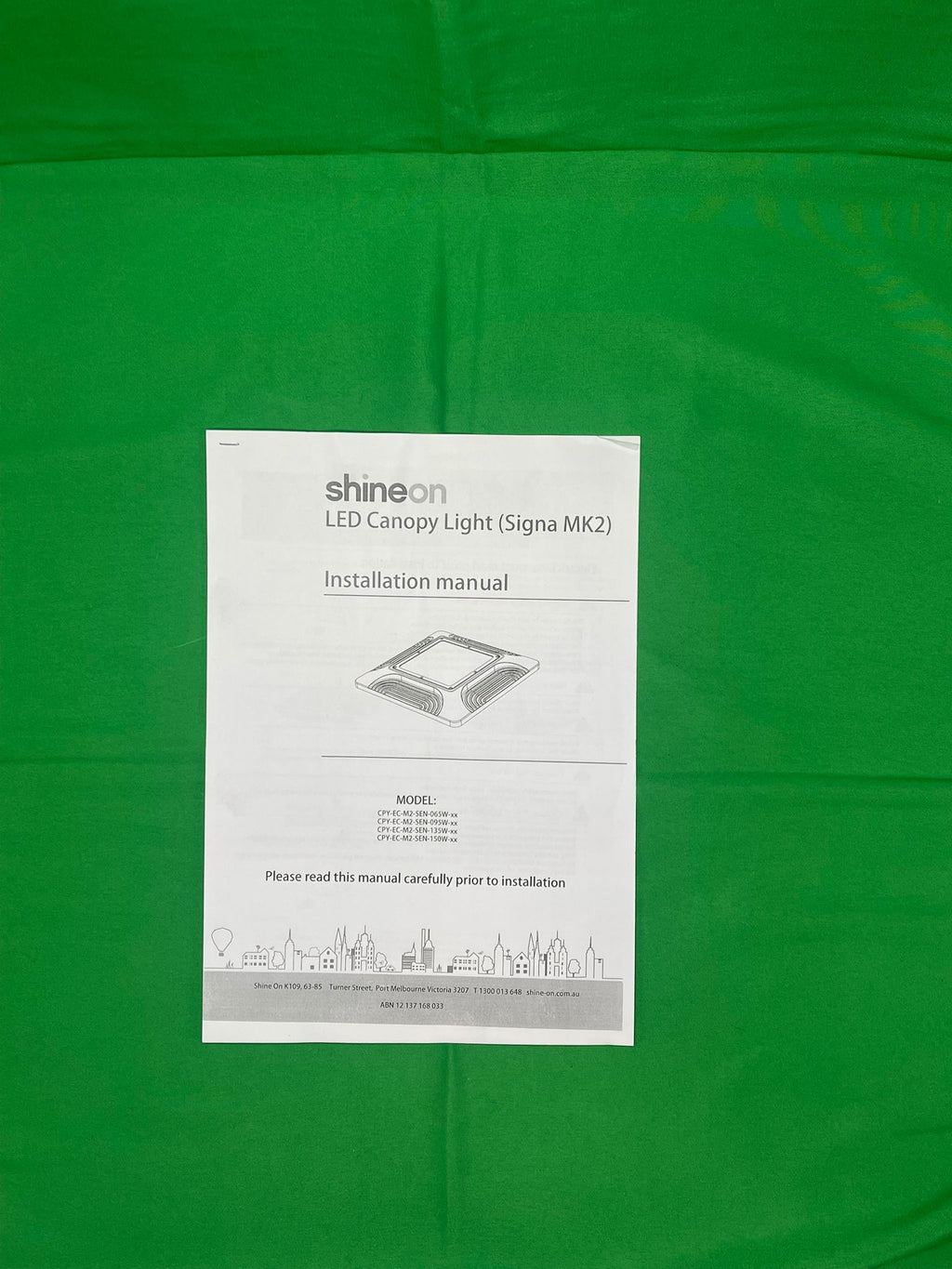 Shineon LED Canopy Light (SIGNA MK2), 95W, 5000K, Sensor