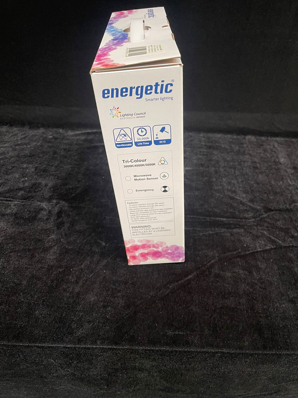 Energetic Smart light LED Bunker, Black Trim 15w, 134x116mm