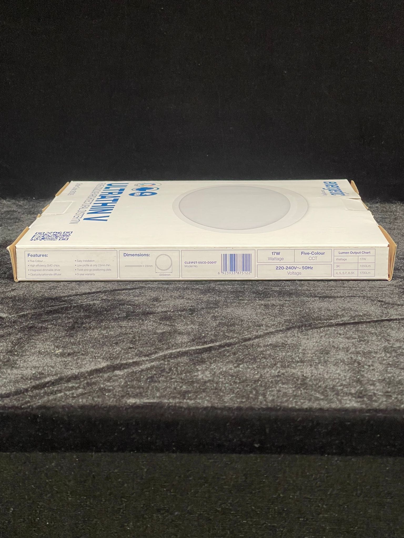 Energetic Ultrathin V Five Colour Oyster 17W light, 23x294mm, IP54