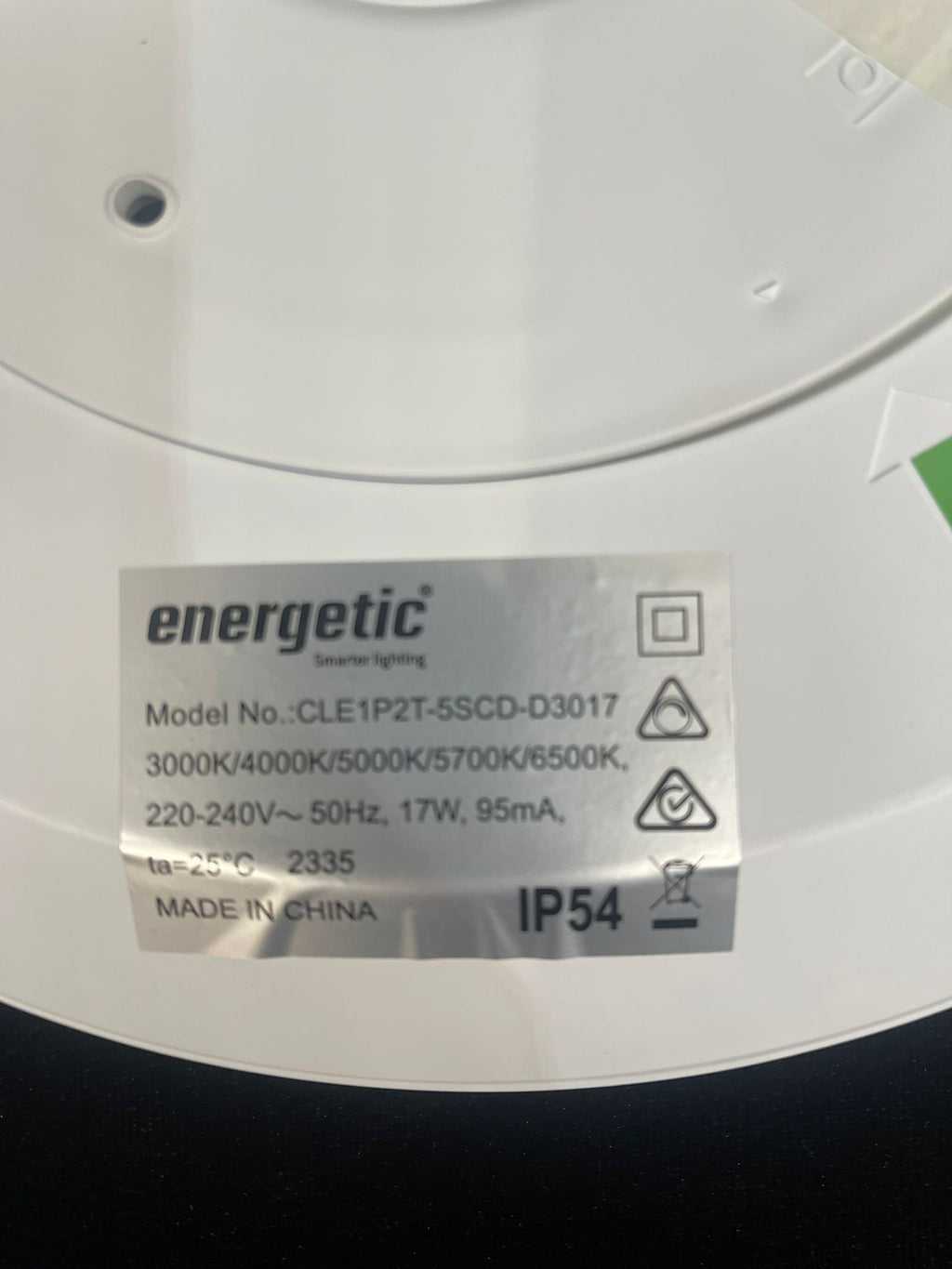 Energetic Ultrathin V Five Colour Oyster 17W light, 23x294mm, IP54