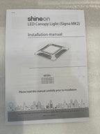 Shineon LED Canopy Light (SIGNA MK2), 150W, 5000K, No Sensor