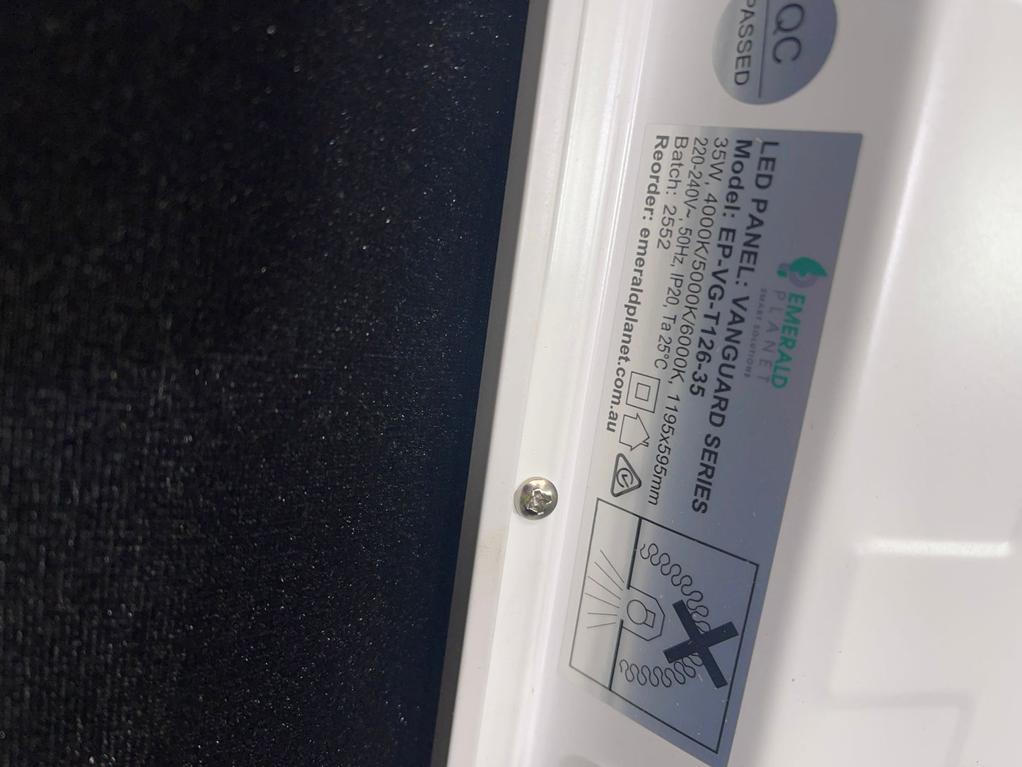 LED Vanguard Panel Light 35W 1195-595mm