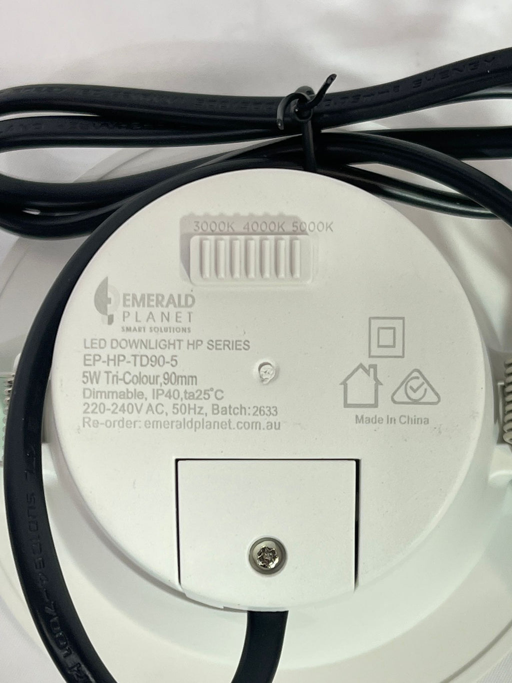 Emerald Planet LED Shoplight HP Eclipse Series G2 Tri-colour Dimmable 5W 90mm