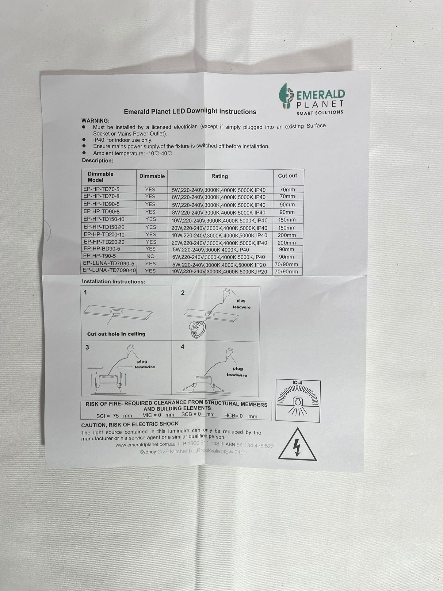 Emerald Planet LED Shoplight HP Eclipse Series 20W