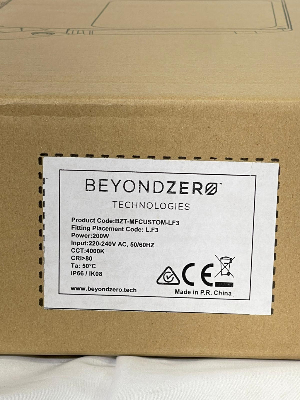 BZT LED Flood Light 200W 4000K