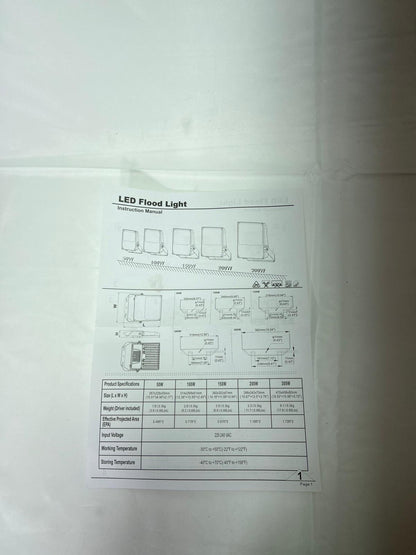 BZT LED Flood Light 200W 4000K