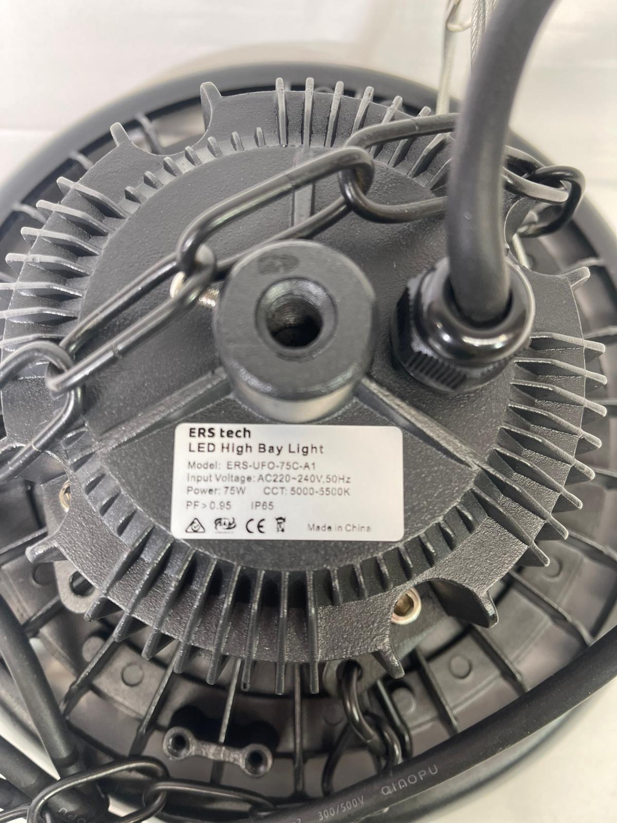 ERS Tech LED High Bay Light 75W CCT: 5000 - 5500K Occupancy + Daylight Sensor