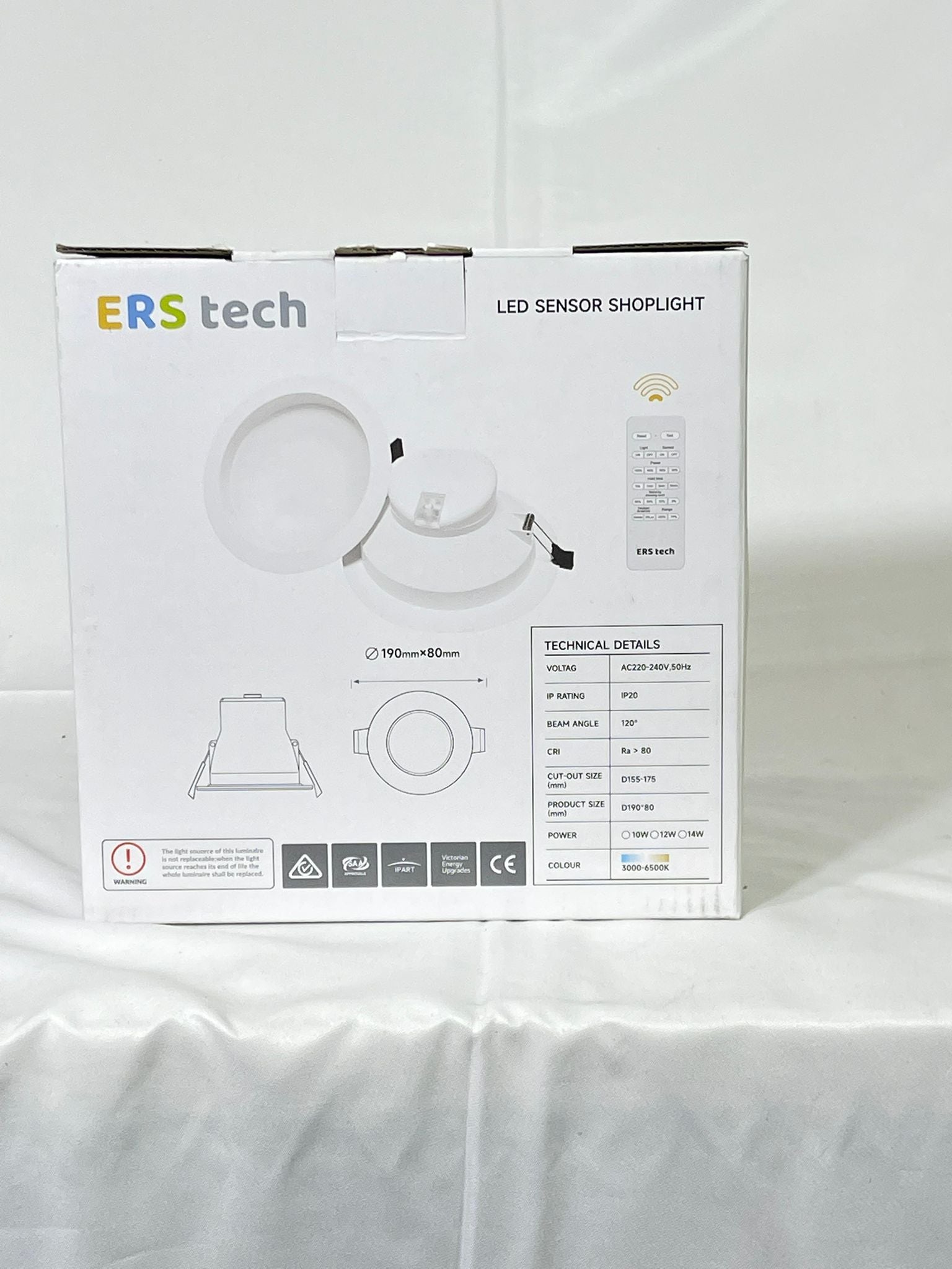 ERS Sensor Shoplight 12W