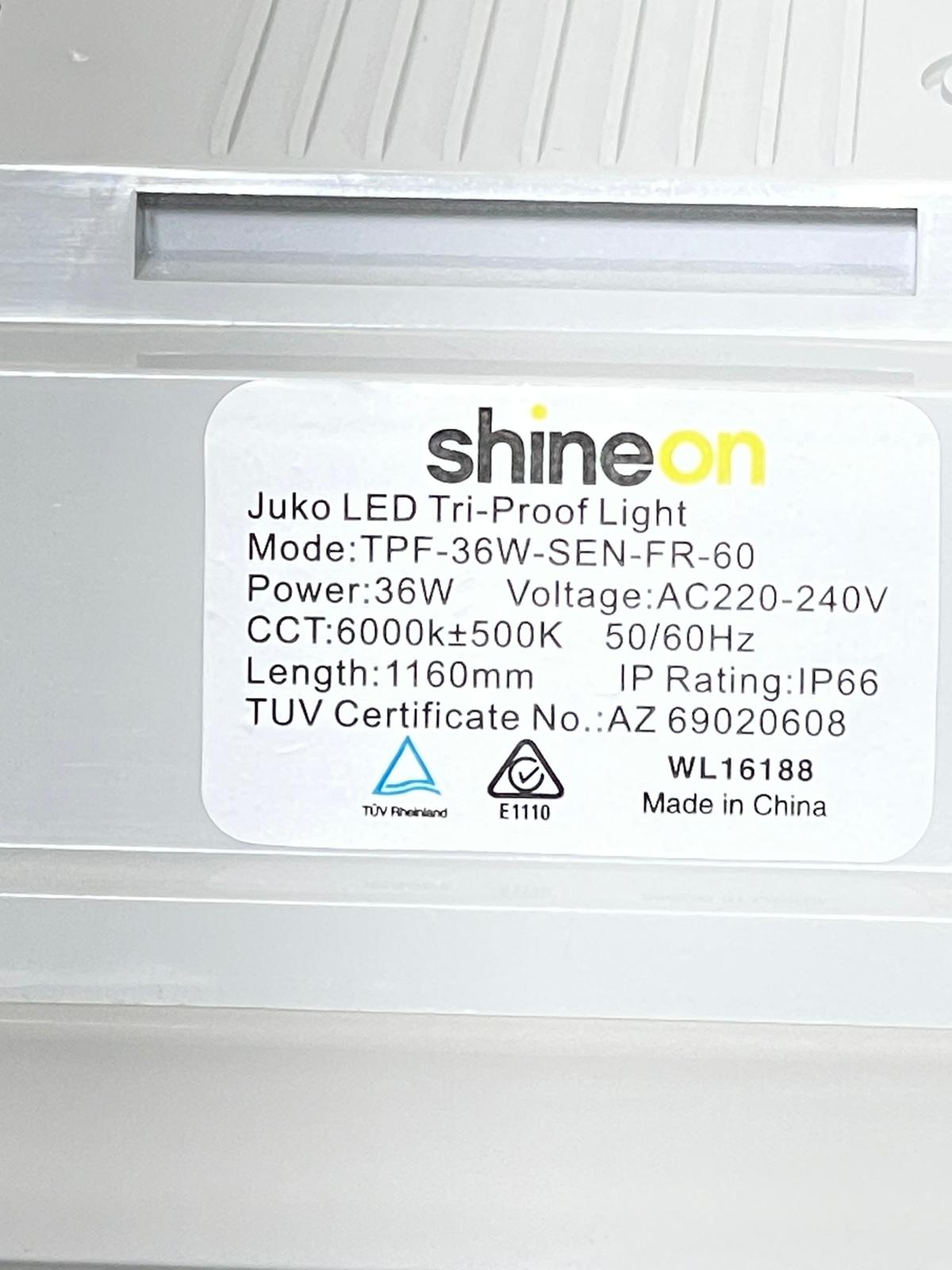 Shineon LED Tri-Proof Light 36W 6000K