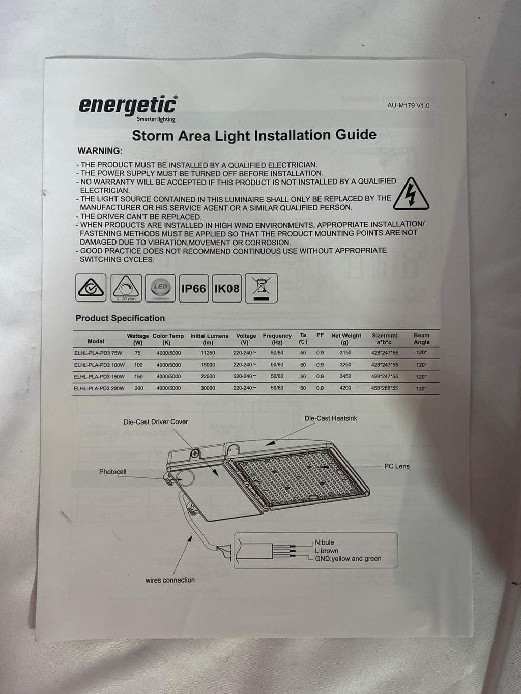 Energetic Storm Area Light 200W