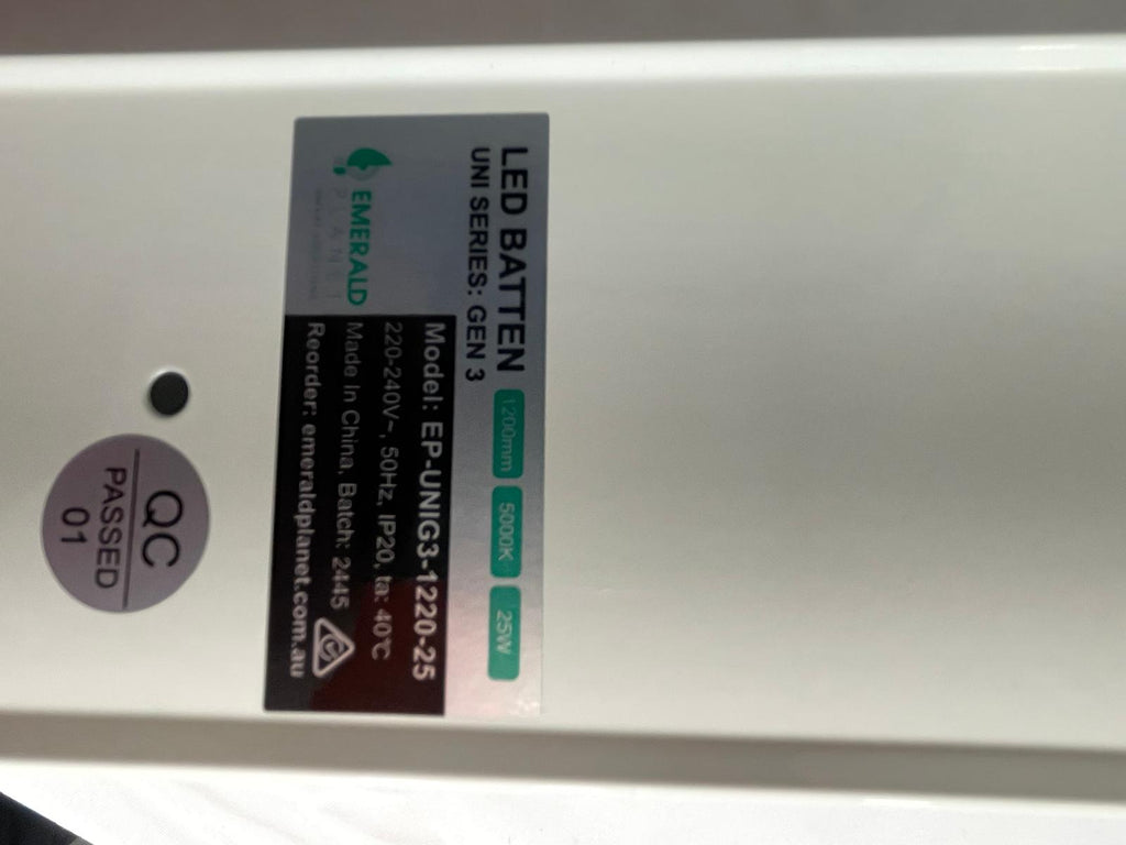 Emerald Planet LED Batten Light 25W, 120Deg, 1200mm