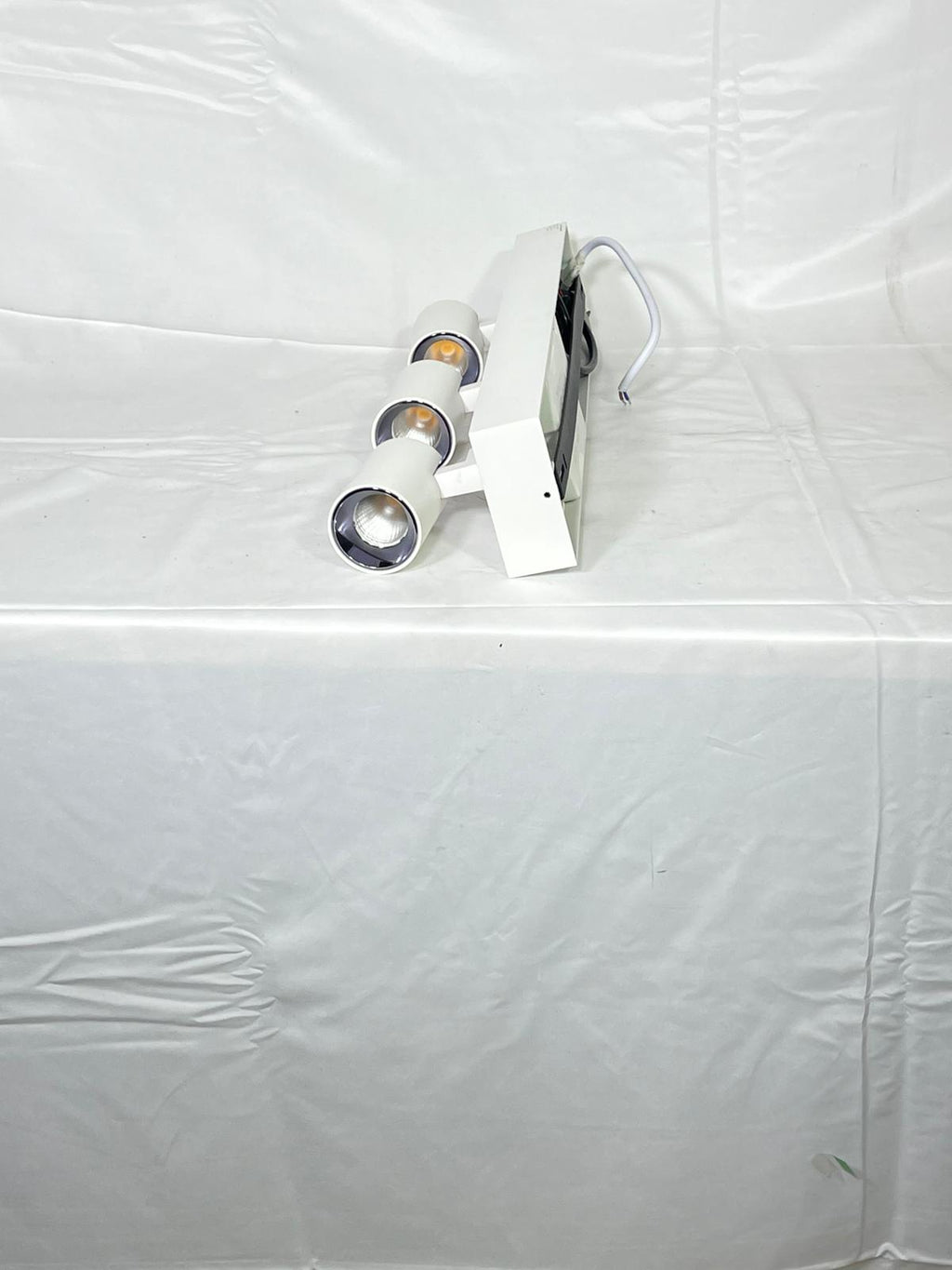 Custom white staircase 4000k