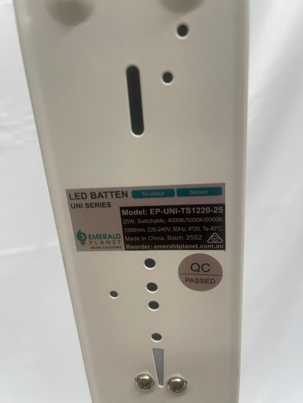 Emerald Planet LED Batten Light 25W, 120Deg, 1200mm