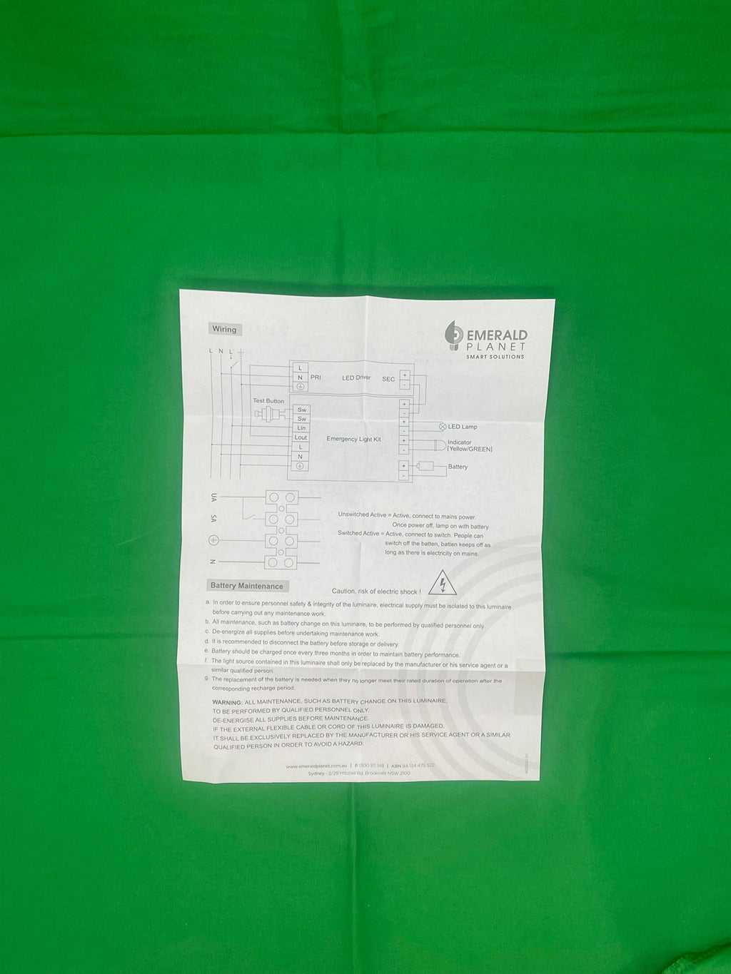 Emerald Planet LED Batten IP65, 120deg, 1200mm