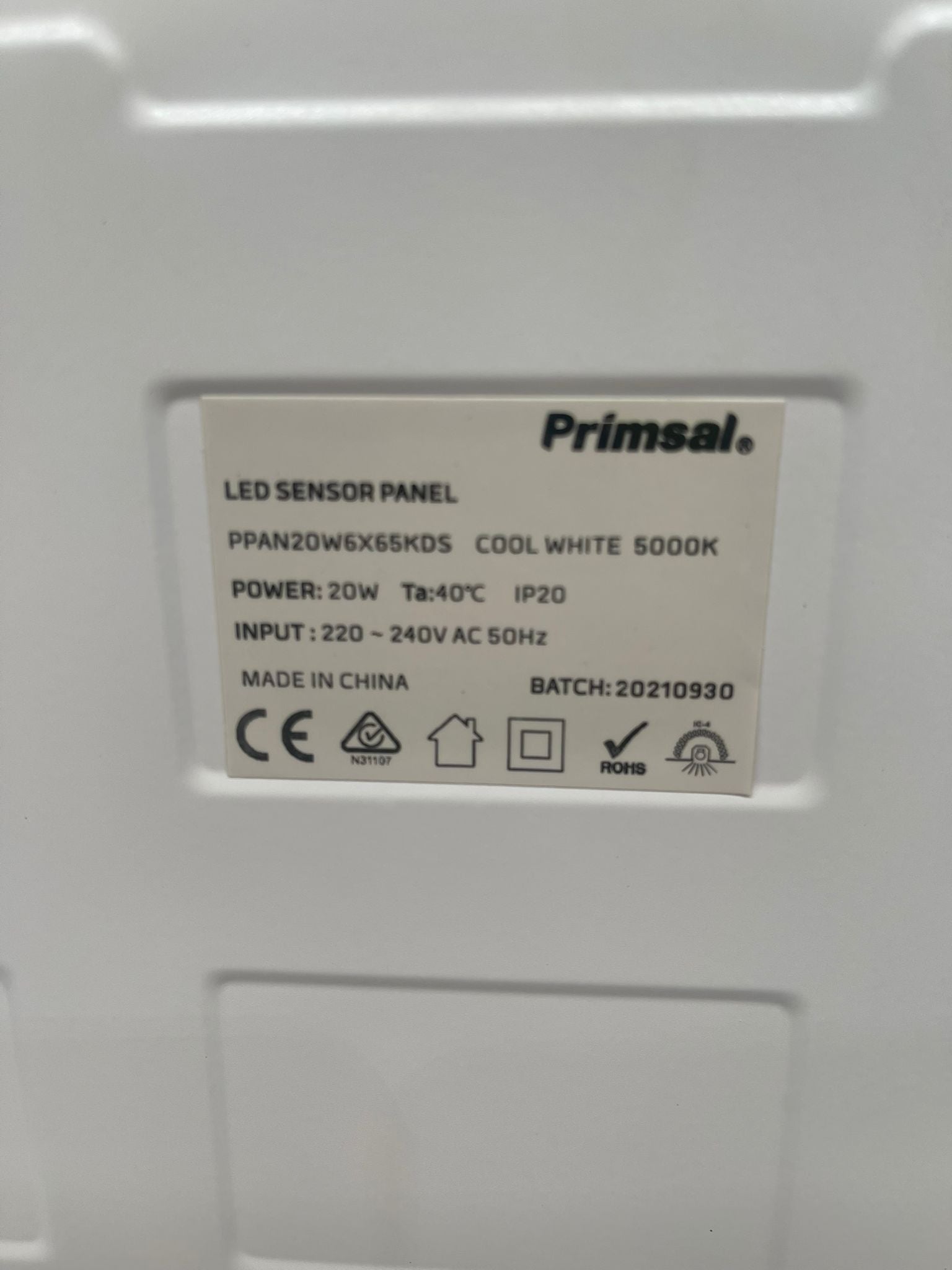 Primsal 20W Dual Sensor LED Panel