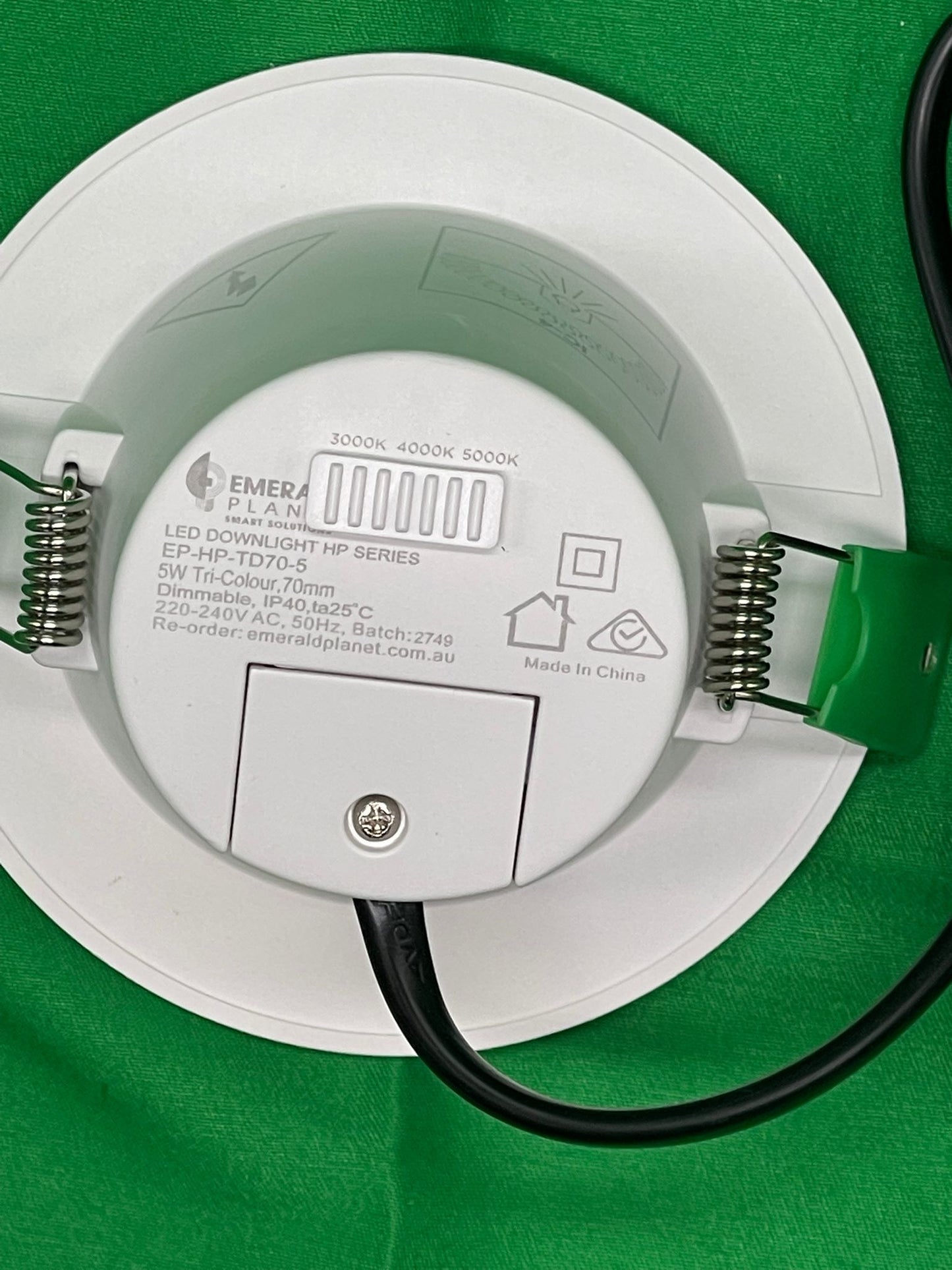 Emerald Planet LED Shoplight HP Eclipse Series G2 Tri-colour Dimmable 5W 70mm