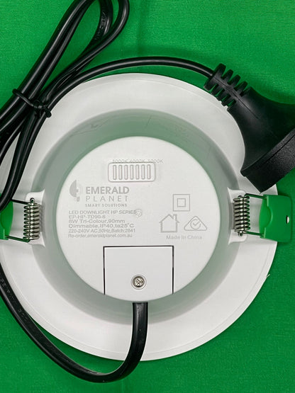 Emerald Planet LED Shoplight HP Eclipse Series G2 Tri-colour Dimmable 8W 90mm