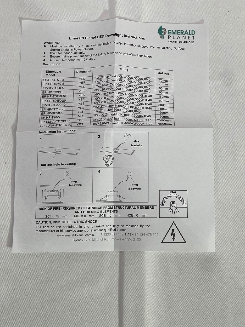 Emerald Planet LED Shoplight HP Eclipse Series 10W