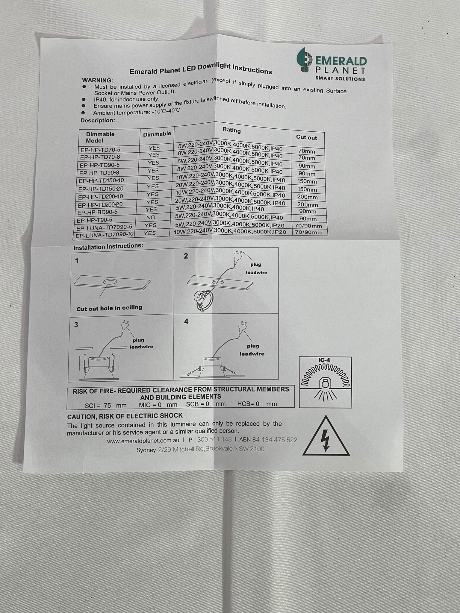 Emerald Planet LED Shoplight HP Eclipse Series 10W