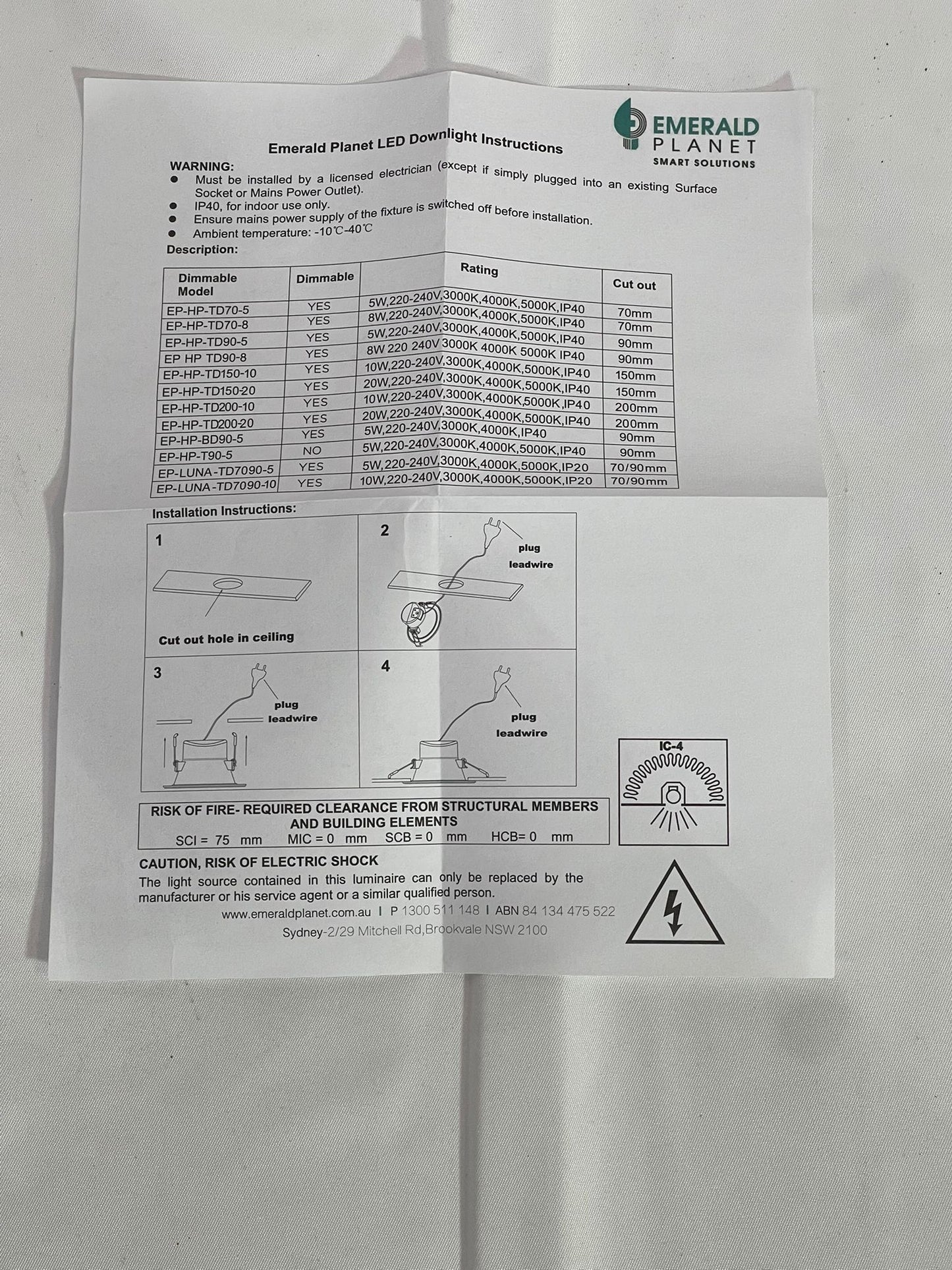 Emerald Planet LED Shoplight HP Eclipse Series 10W