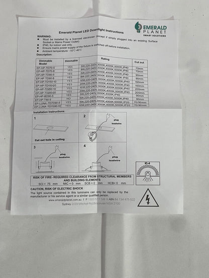 Emerald Planet LED Shoplight HP Eclipse Series 10W