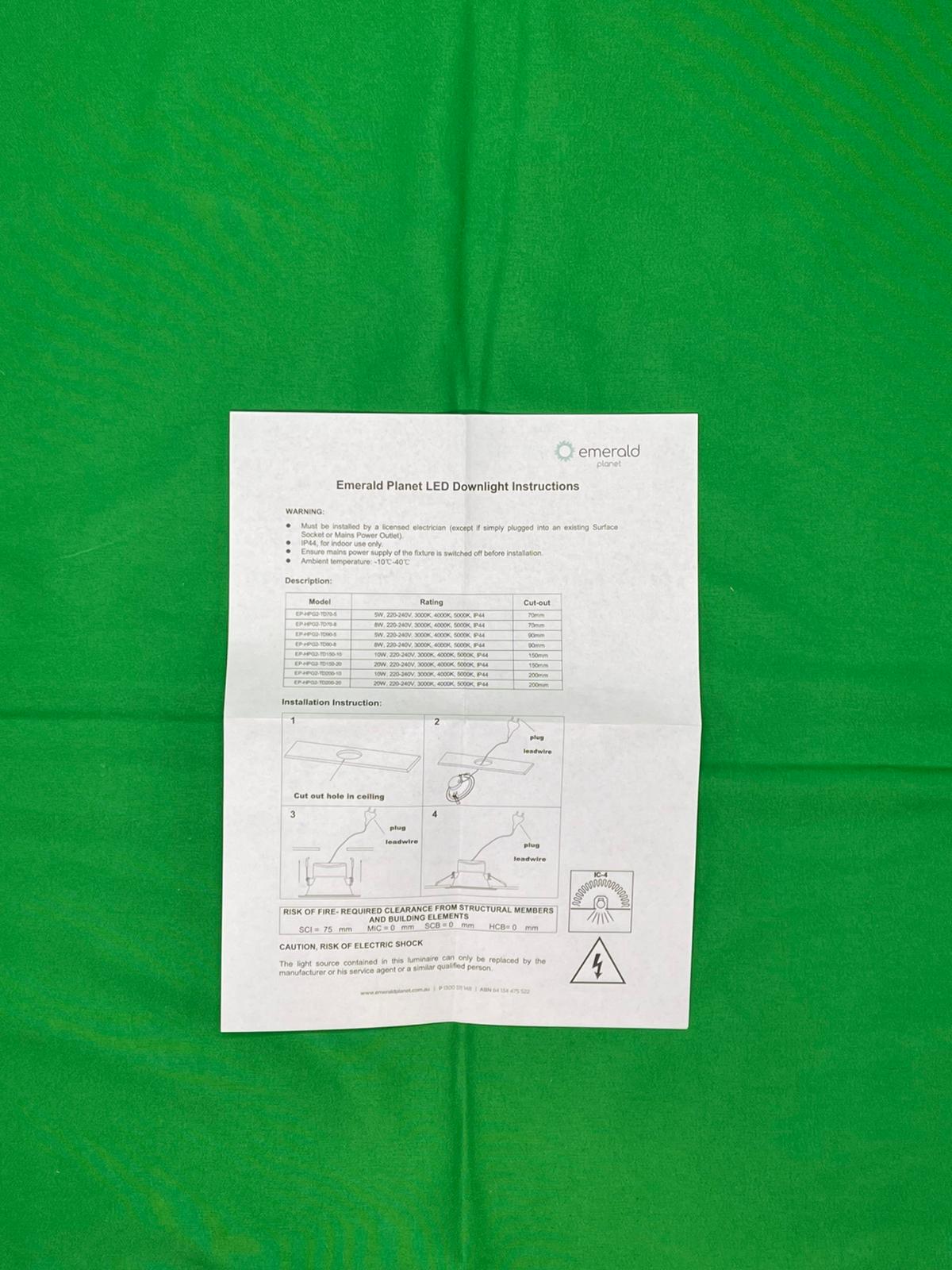 Emerald Planet LED Shoplight HP Eclipse Series G2 Tri-colour Dimmable 20W 150m