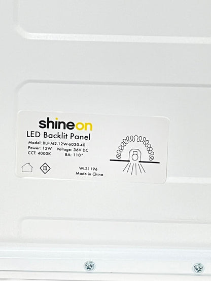 Shineon LED Backlit Panels (Fresian M2) CCT: 4,000K