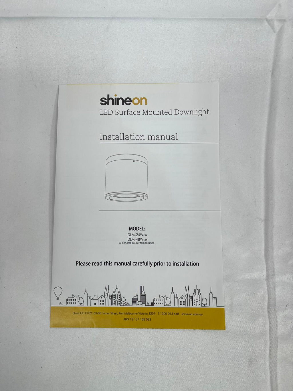 Shineon LED Surface Mounted Downlight 24W CCT: 4000K