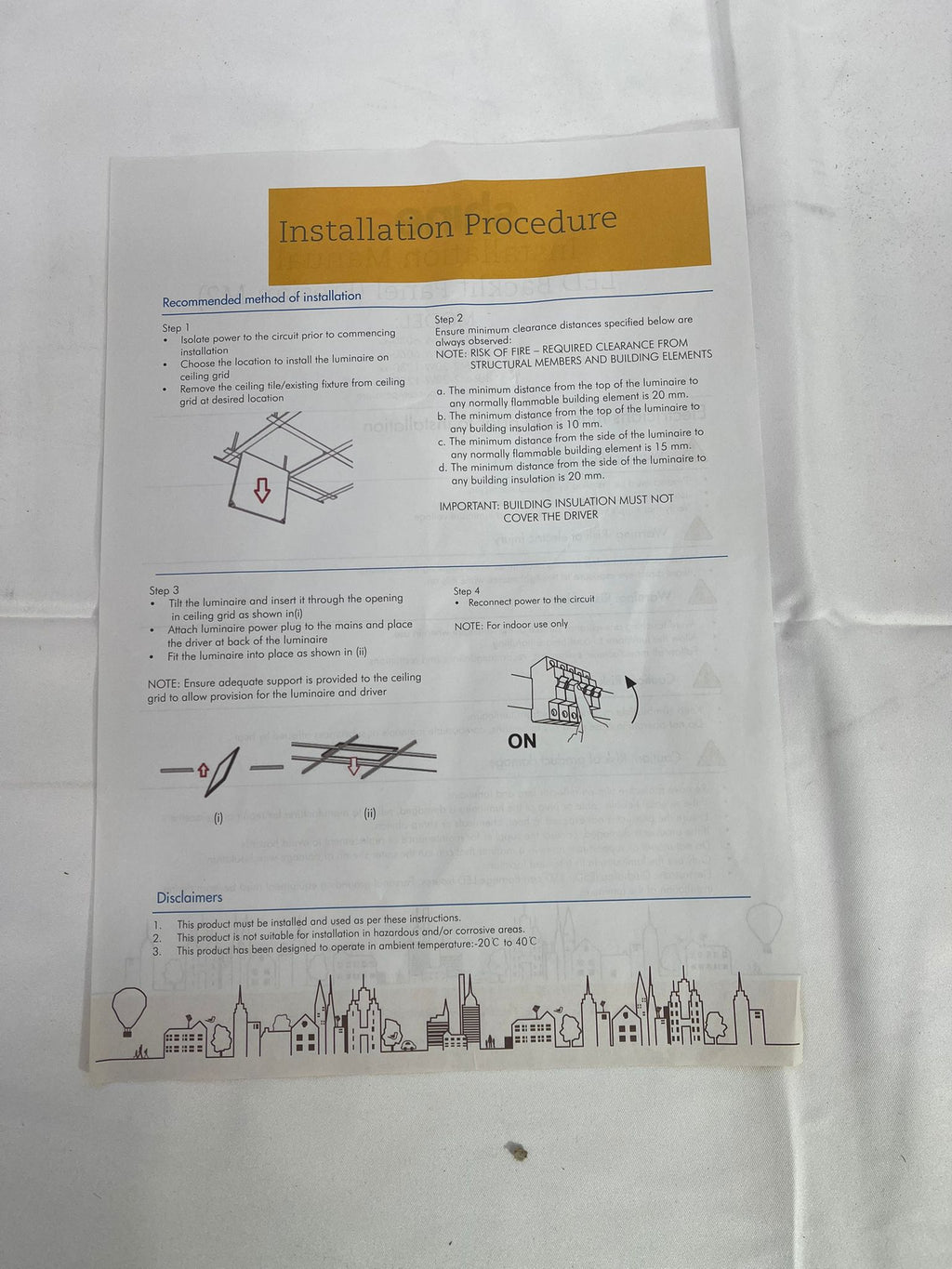 Shineon LED Backlit Panel (Fresian M2) 20W 4000W