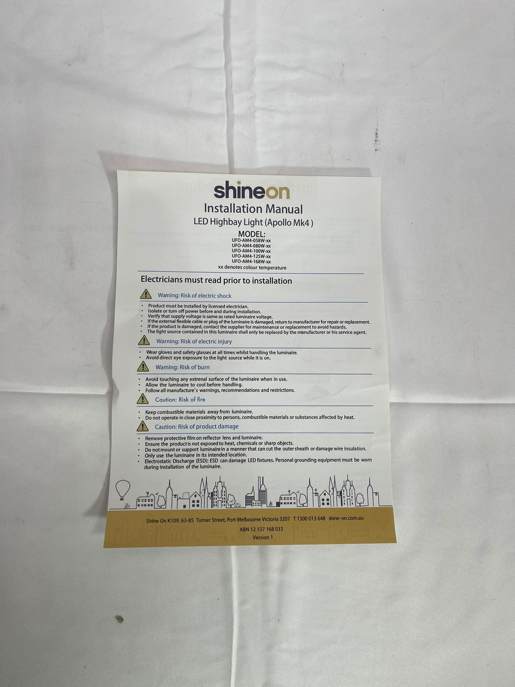 Shineon LED HighBay Light (Apollo MK4)