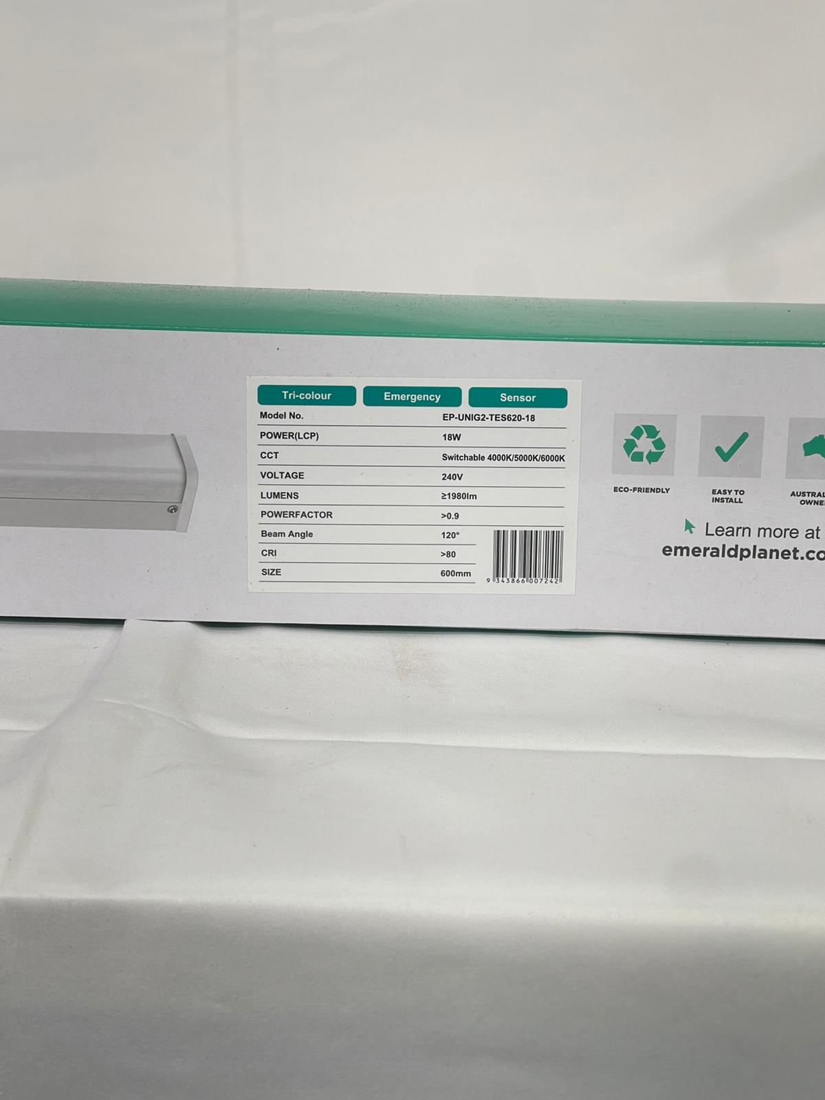 Emerald Planet LED Batten IP65, 120deg, 600mm