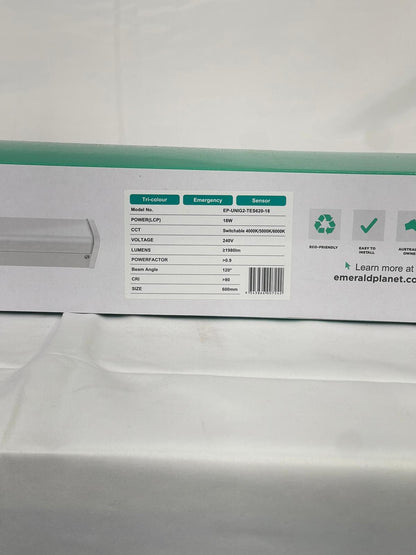 Emerald Planet LED Batten IP65, 120deg, 600mm
