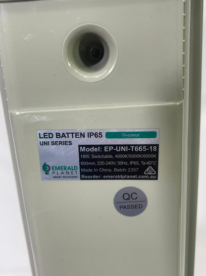 Emerald Planet LED Batten IP65 18W 600mm