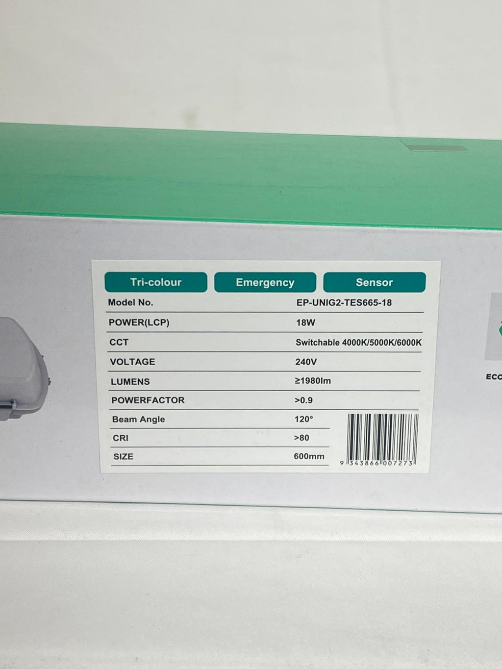 Emerald Planet LED Batten IP65, 120deg, 600mm