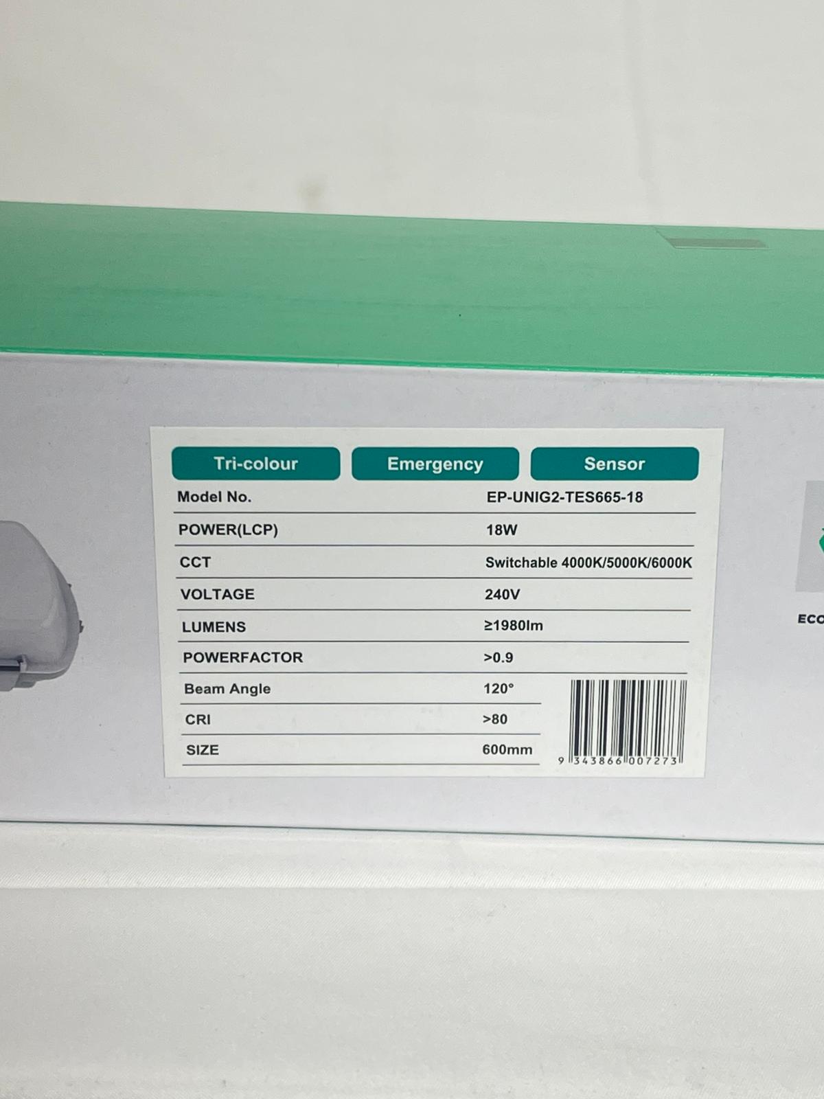 Emerald Planet LED Batten IP65, 120deg, 600mm