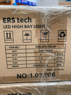 ERS Tech LED High Bay Light 75W CCT: 5000 - 5500K Occupancy + Daylight Sensor