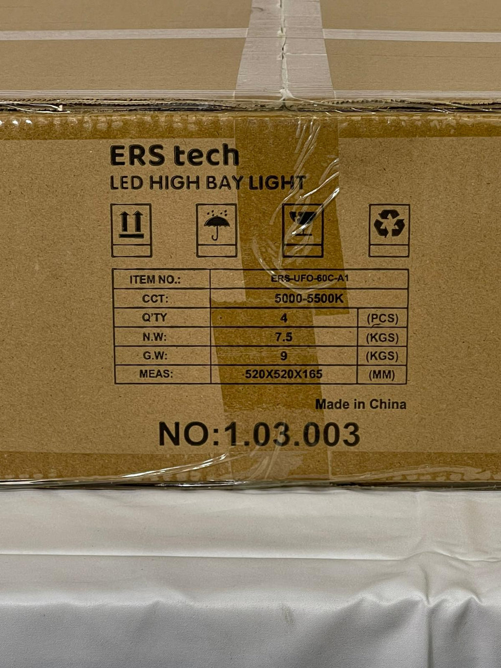 ERS Tech LED High Bay Light 60W CCT: 5000 - 5500K Occupancy + Daylight Sensor