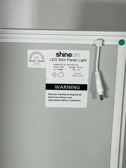 LED Slim Panel Light (OMERA MK2 R1) 18W, 4000k, White
