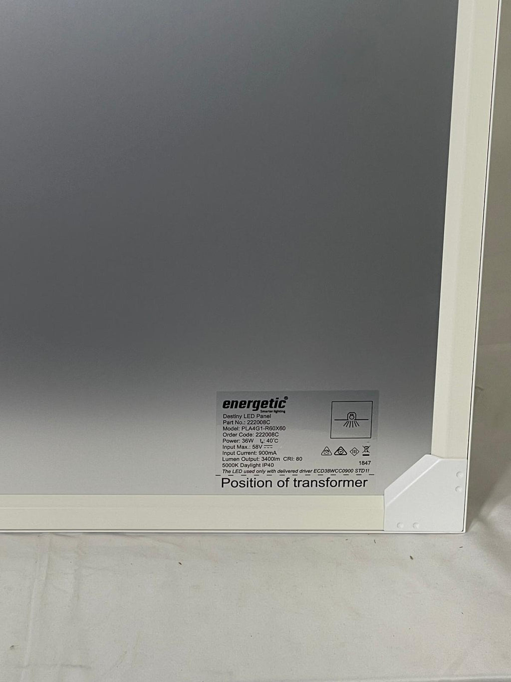 Energetic 36W Slim LED  Destiny Panel Light