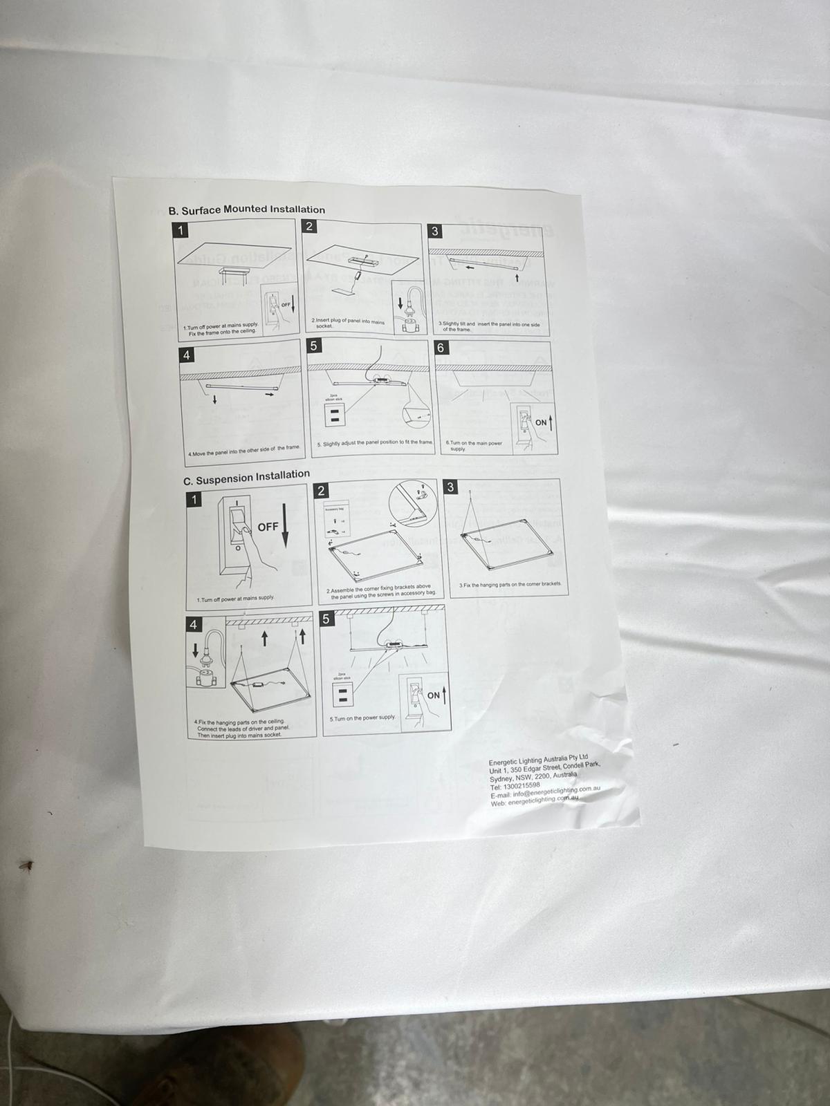 Energetic 17W Slim LED Tri-Colour Light