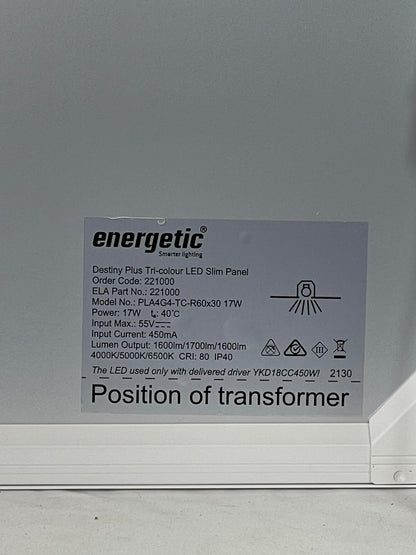 Energetic 17W Slim LED Tri-Colour Light