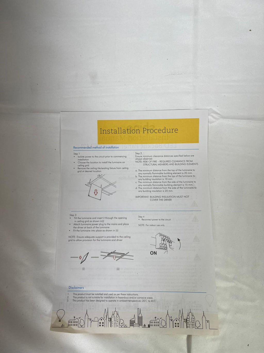 Shineon LED Backlit Panels CCT: 4,000K