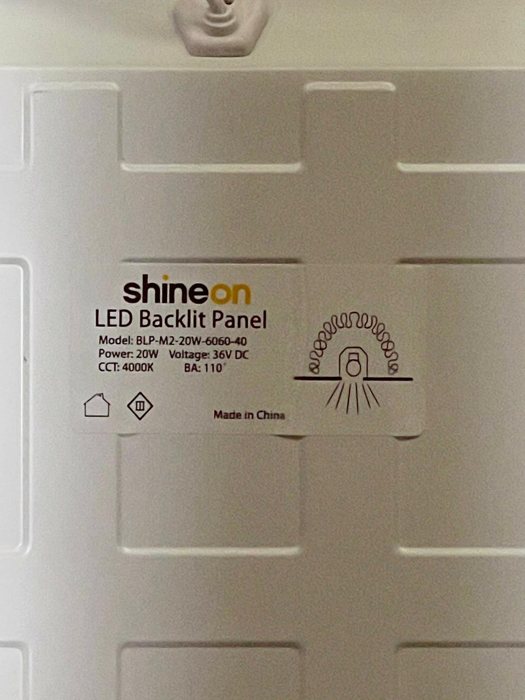 Shineon LED Backlit Panels CCT: 4,000K