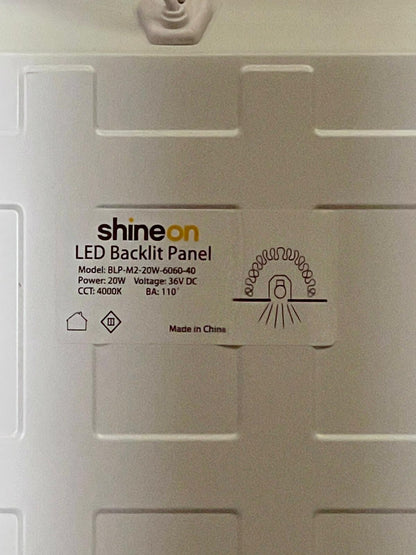 Shineon LED Backlit Panels CCT: 4,000K