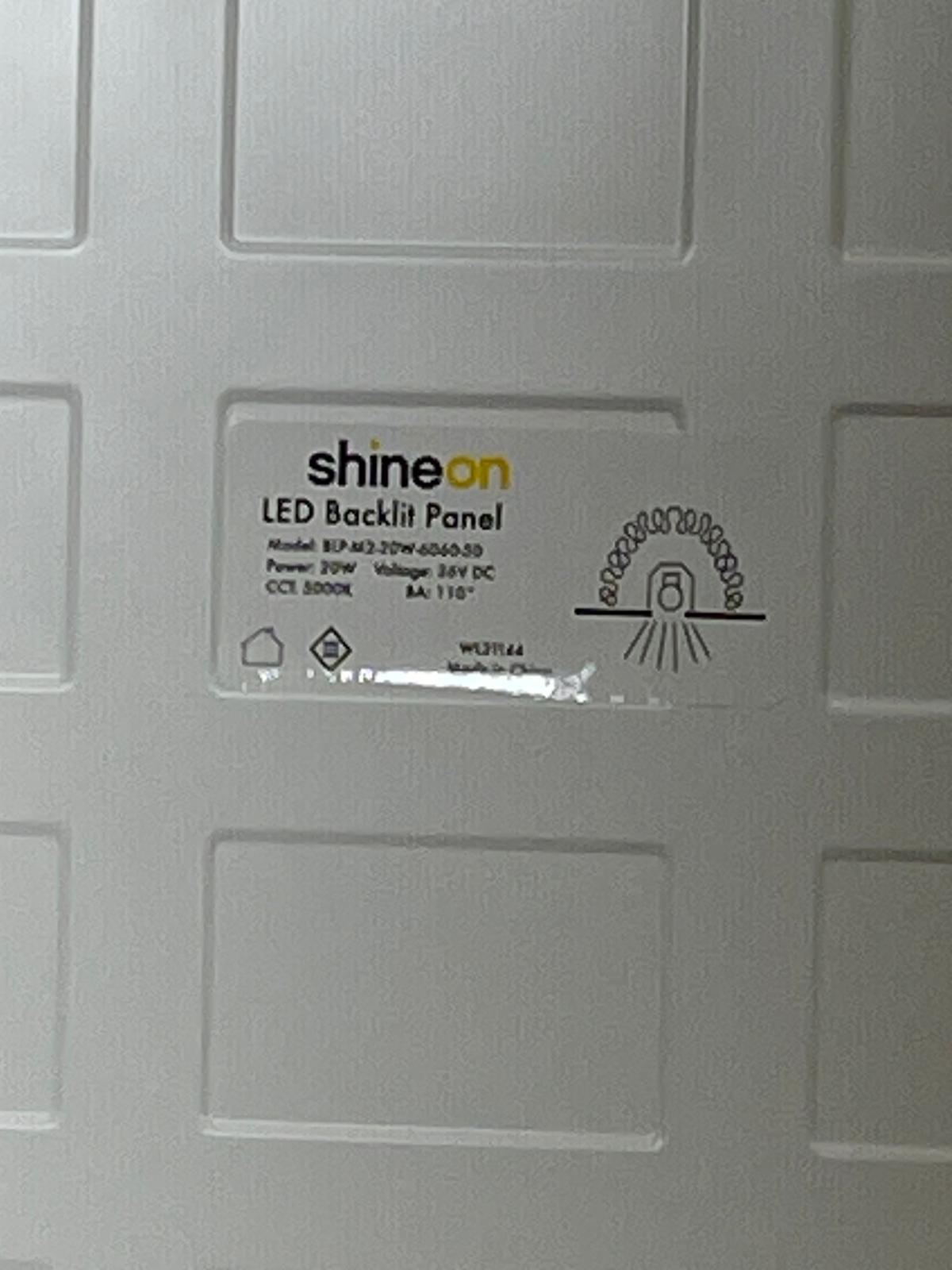 Shineon LED Backlit Panels CCT: 5,000K
