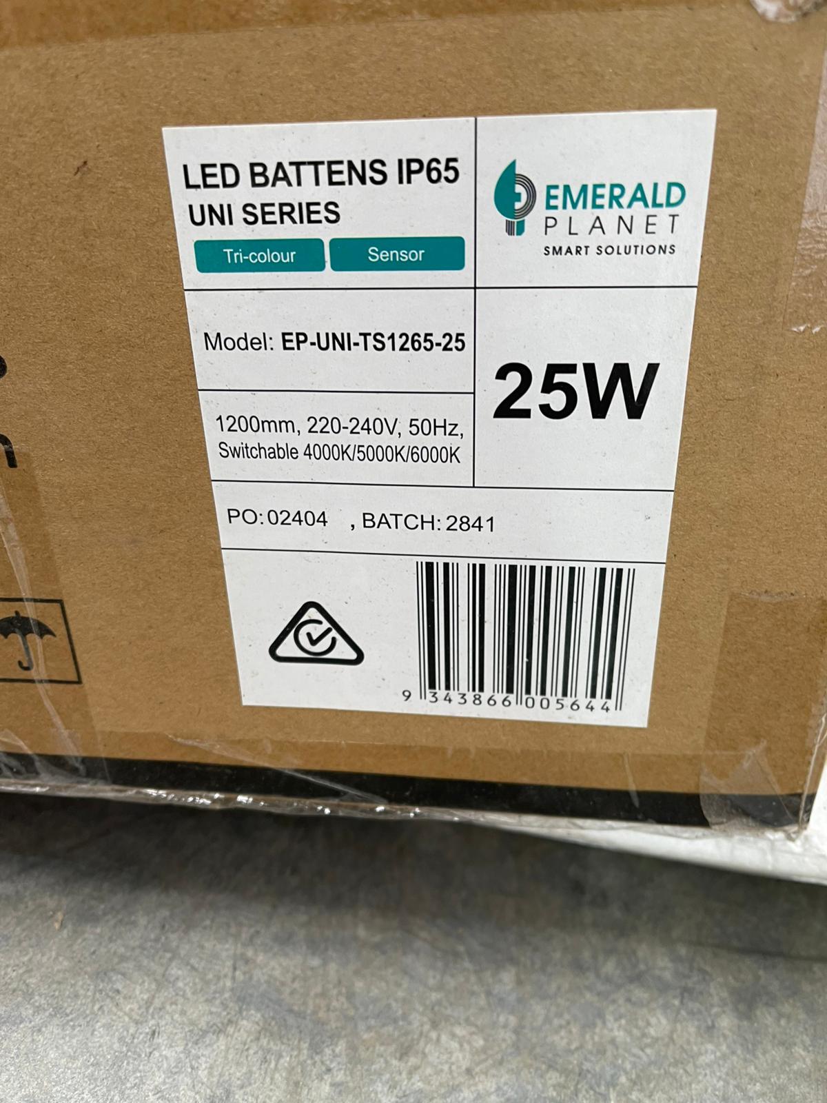 Emerald Planet LED Batten Light 25W, 120Deg, 1200mm