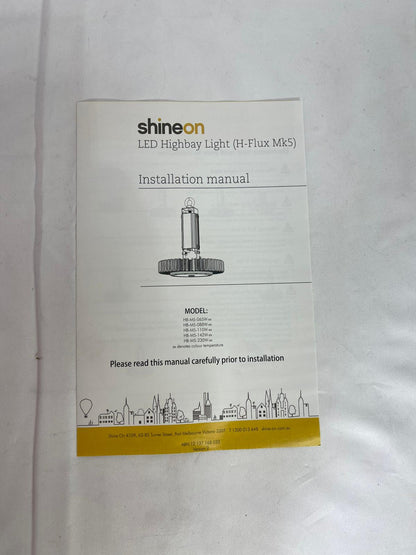 Shineon LED Highbay (H-Flux Series V) 5700k, No Sensor